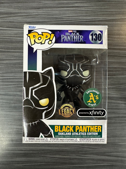 Funko POP! Marvel: Black Panther [Oakland Athletics Edition][Legacy Collection](A's Exclusive)(Damaged Box) #130