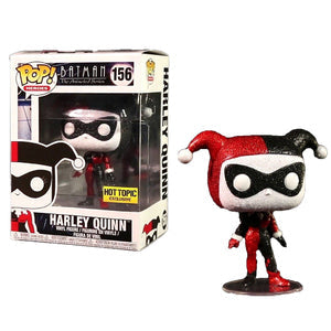 Funko POP! Heroes: Batman - Harley Quinn (Diamond)(Hot Topic)(Damaged Box) #156