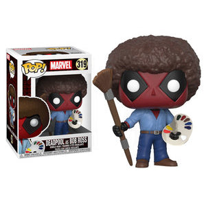 Funko POP! Marvel: Deadpool as Bob Ross (Damaged Box) #319