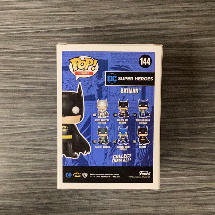Funko POP! Heroes: DC Super Heroes - Batman [Blue] Chrome (2017 Toy Tokyo)(Damaged Box) #144