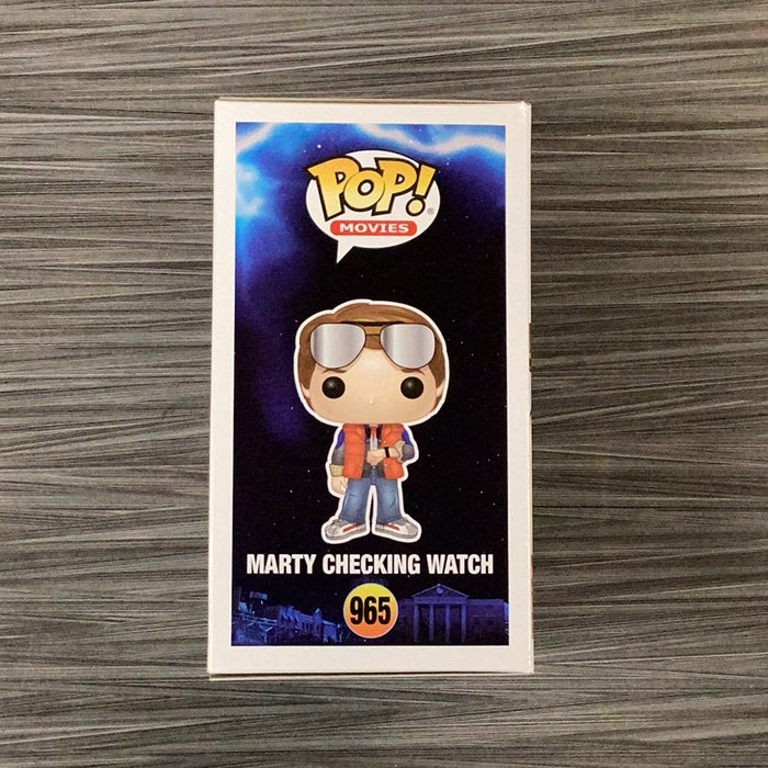 Funko POP! Movies: Back To The Future - Marty Checking Watch (2020 SDCC)(Damaged Box) #965