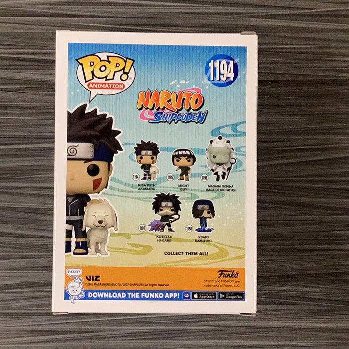 Funko POP! Animation: Naruto Shippuden - Kiba w/ Akamaru (Signed/Kyle Hebert/JSA) #1194