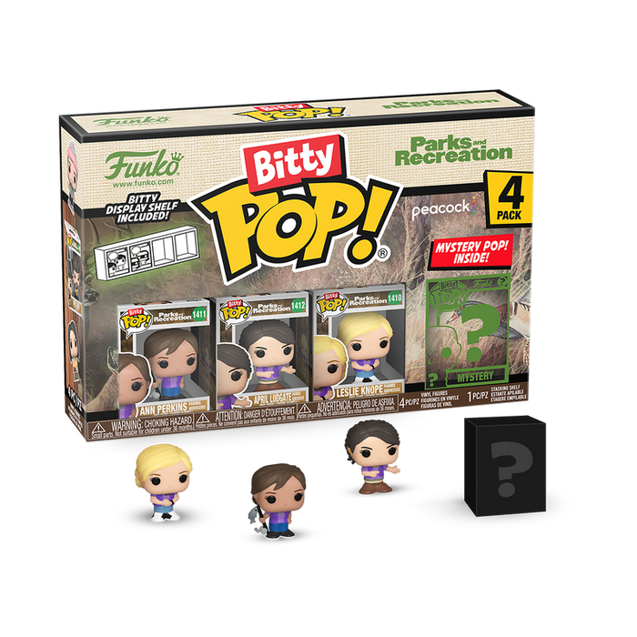Funko Bitty POP! Television: Parks And Recreation - Ann Perkins / April Ludgate / Leslie Knope [4-Pack]