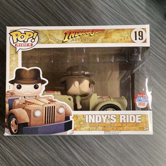 Funko POP! Rides: Indiana Jones - Indy's Ride (2016 NYCC)(Damaged Box) #19