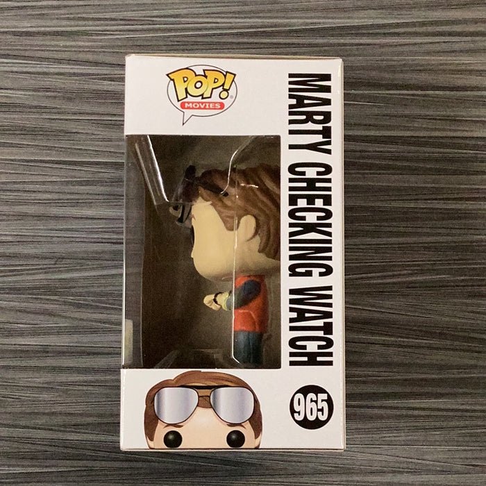 Funko POP! Movies: Back To The Future - Marty Checking Watch (2020 SDCC)(Damaged Box) #965