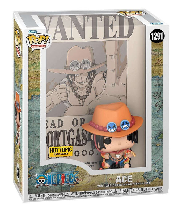 Funko POP! Animation: One Piece - Ace [Wanted Poster] (Hot Topic)(Damaged Box) #1291