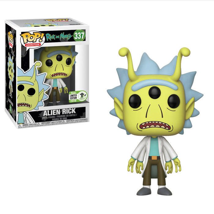 Funko POP! Animation: Rick And Morty - Alien Rick (2018 ECCC)(Damaged Box) #337