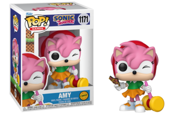 Funko POP! Games: Sonic The Hedgehog - Amy (CHASE)(Damaged Box) #1171