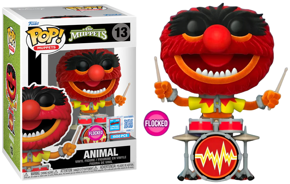 Funko POP! Muppets: The Muppets - Animal [Playing Drums](Flocked)(2024 NYCC 1500 PCS) #13