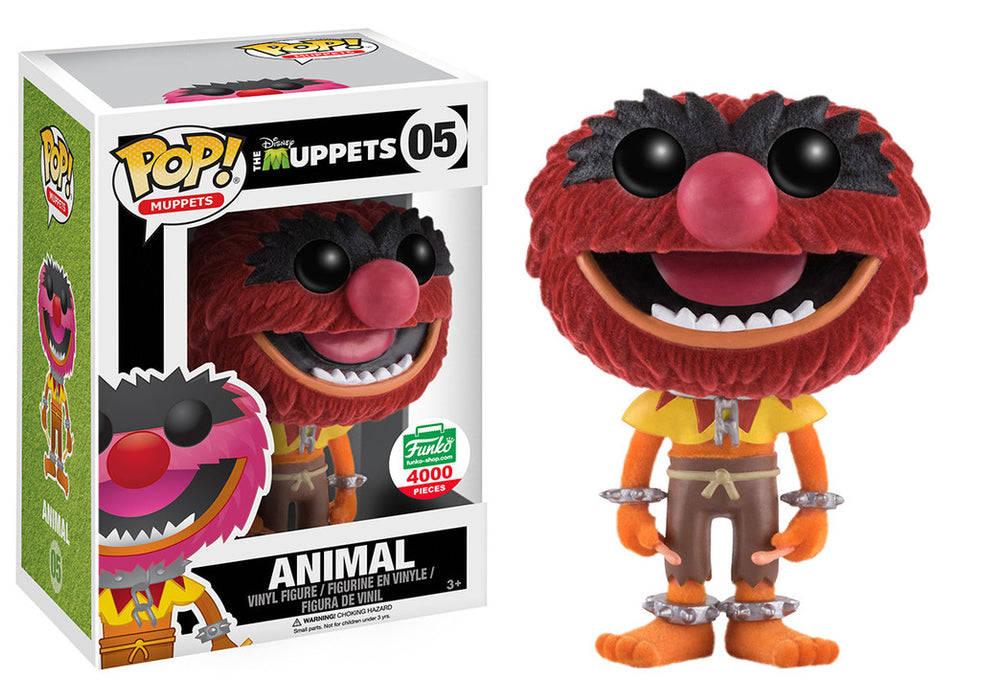 Funko POP! Muppets: The Muppets - Animal (Flocked)(Funko 4000 Pcs)(Damaged Box) #05