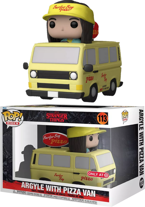 Funko POP! Rides: Stranger Things - Argyle With Pizza Van (Target)(Damaged Box) #113