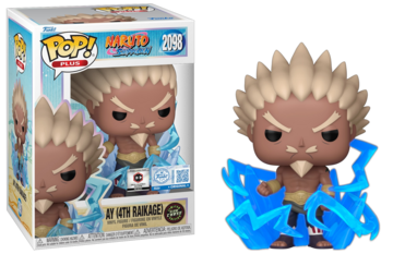 Funko POP! Animation PLUS: Naruto Shippuden - Ay(4Th Raikage)(Funko Sticker/Pre-Release Chalice)(CHASE)(Damaged Box) #2098