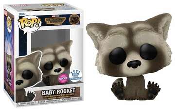 Funko POP! Mavel: Guardians of The Galaxy - Baby Rocket (Flocked)(Funko)(Damaged Box) #1208