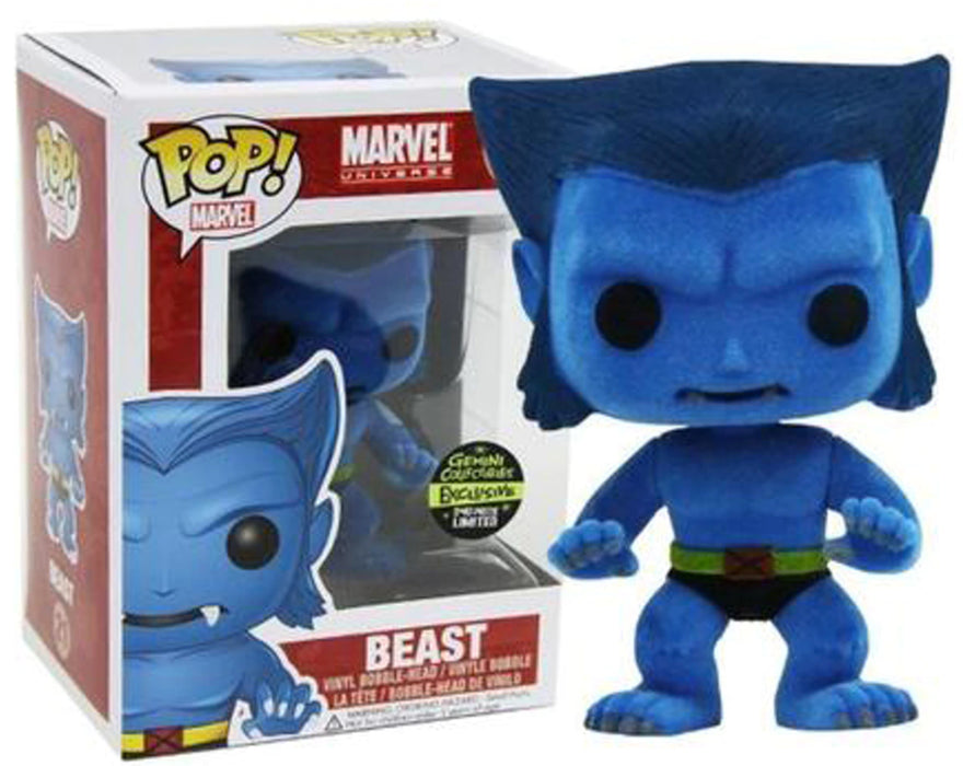 Funko POP! Marvel: Beast [Flocked] (Gemini)(240 PCS)(Damaged Box) #21