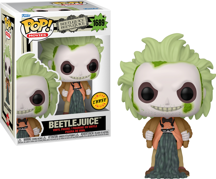 Funko POP! Movies: Beetlejuice [Beetlejuice In Cardigan] (CHASE) #1689