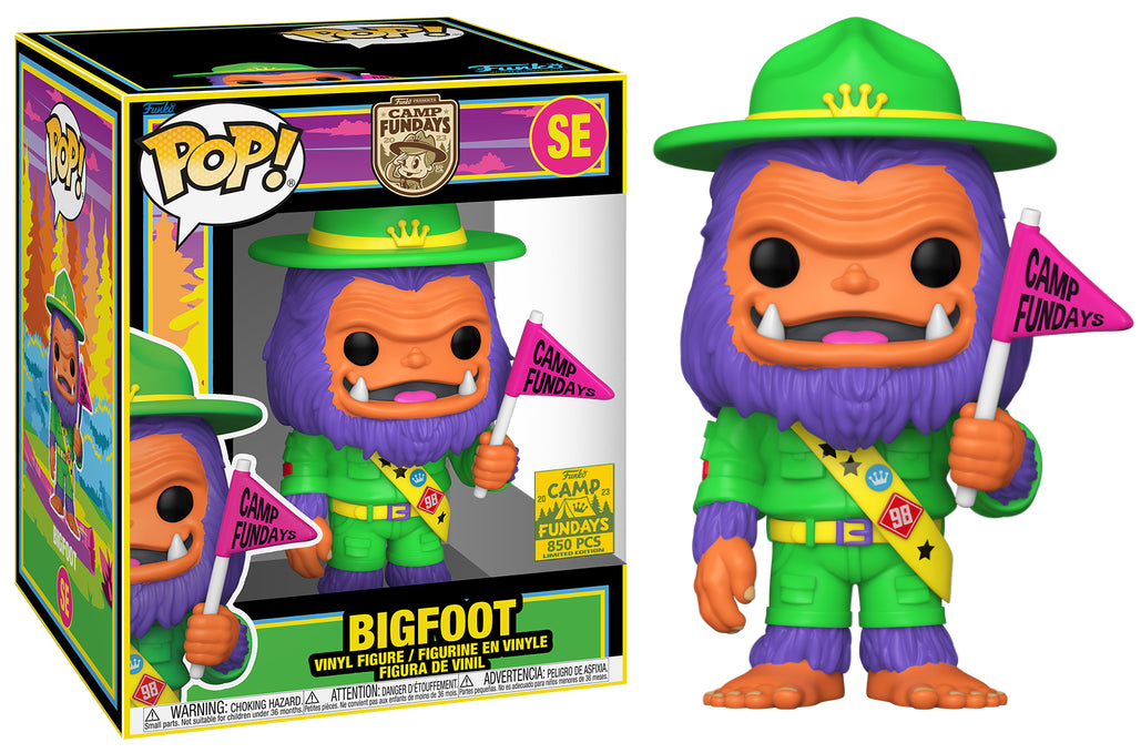 Funko POP! Camp Fundays: Bigfoot [Blacklight] (2023 Camp Fundays/850 PCS)(Damaged Box) #SE