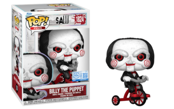 Funko POP! Movies Plus: Saw - Billy The Puppet (Funko Sticker/ Amazon) #1824