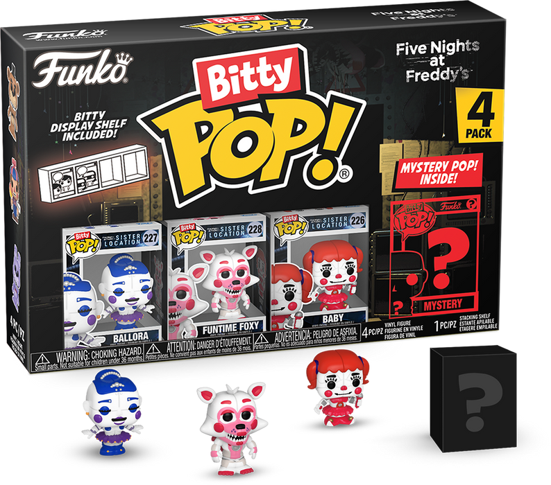 Funko Bitty POP! Five Nights At Freddy's- Ballora/ Funtime Foxy/ Baby 4-Pack