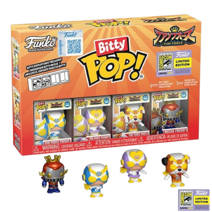 Funko Bitty POP! Funko: Fun Force Freddy / Fun Force Franny / Fun Force Proto / Mecha Freddy (2025 SDCC)