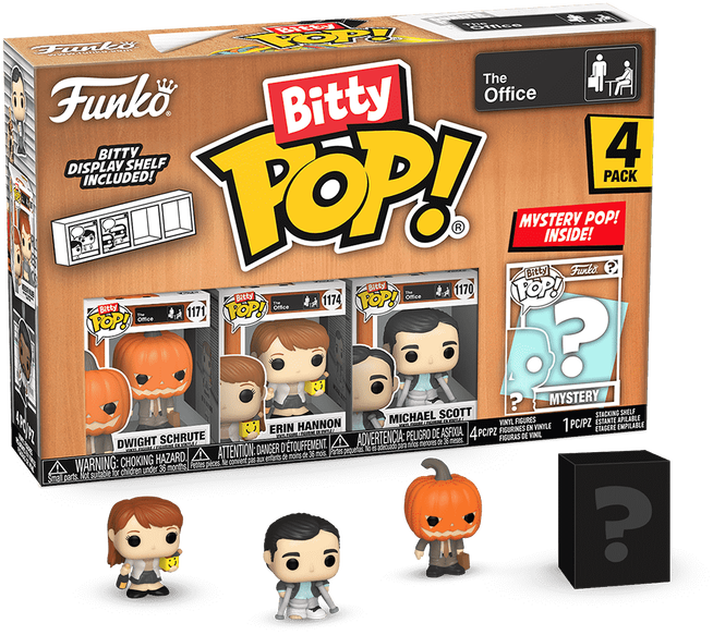 Funko Bitty POP! The Office - Dwight Schrute / Erin Hannon / Michael Scott 4-Pack