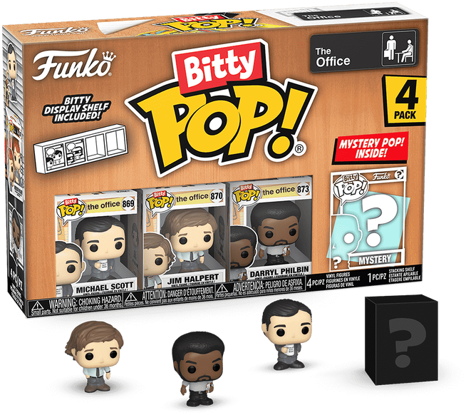 Funko Bitty POP! The Office - Michael Scott / Jim Halpert / Daryl Philbin 4-Pack