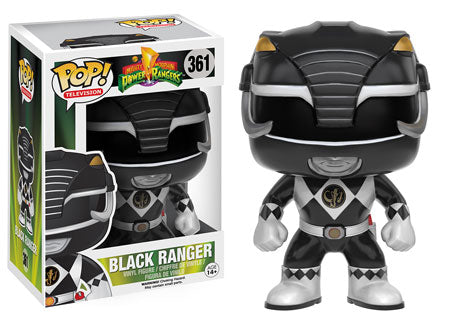Funko POP! Television: Power Rangers - Black Ranger (Damaged Box)  #361