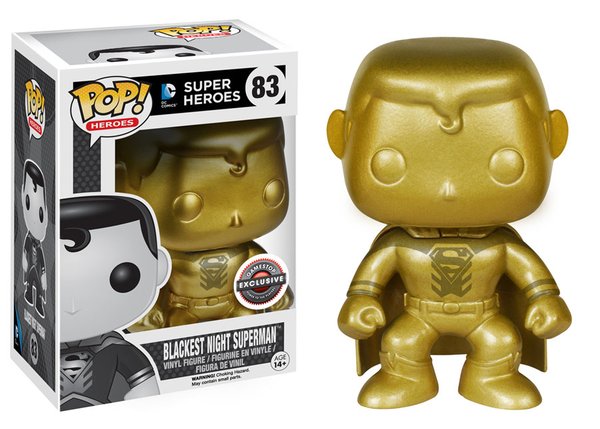 Funko POP! Heroes: Blackest Night Superman [Gold](GameStop)(Damaged Box) #83