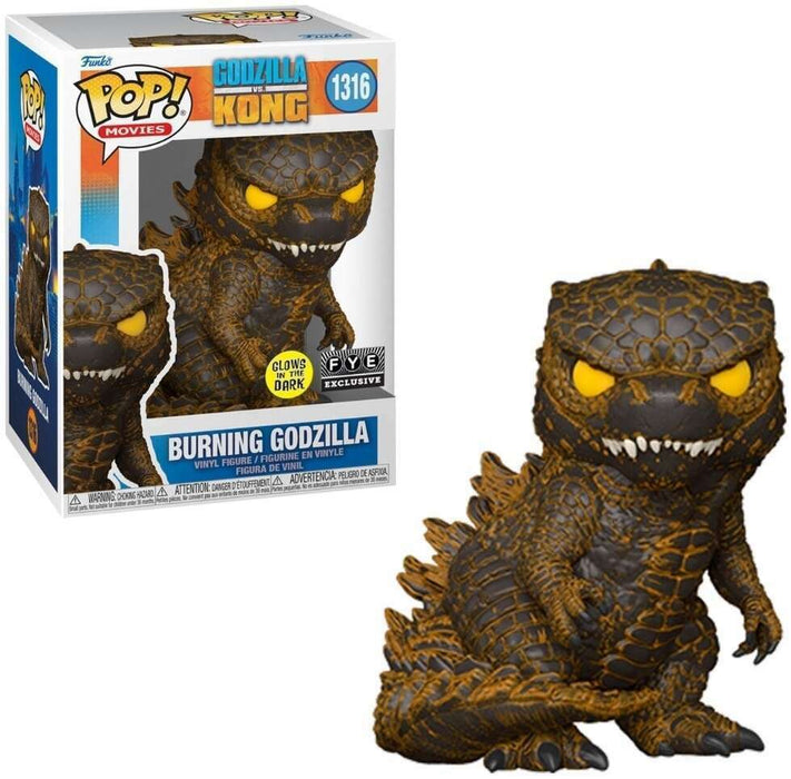 Funko POP! Movies: Godzilla Vs. Kong - Burning Godzilla (GiTD)(FYE)(Damaged Box)  #1316
