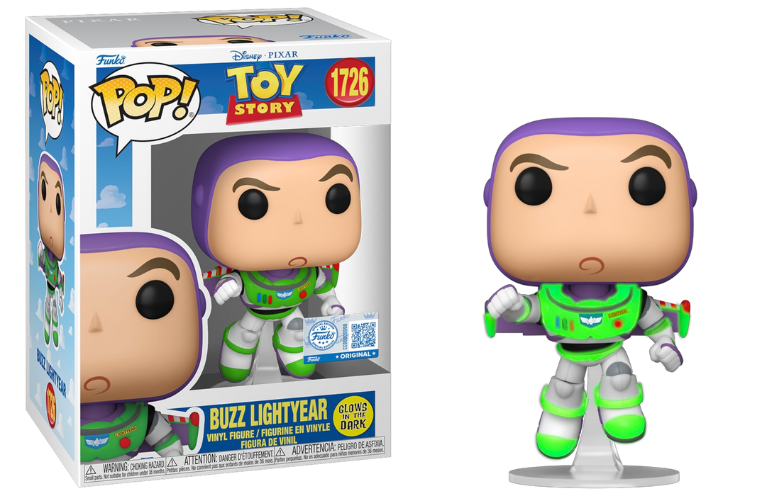 Funko POP! Toy Story: Buzz Lightyear (GiTD)(Entertainment Earth/Funko Sticker) #1726
