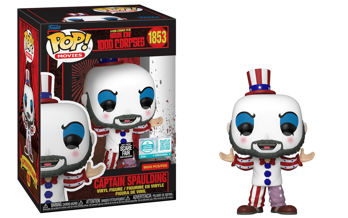 Funko POP! Plus Movies: House Of 1000 Corpses - Captain Spaulding (Hot Topic Scare Fair 25')(9500 PCS) #1853