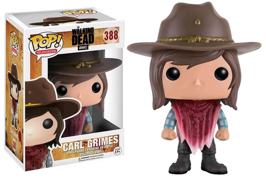Funko POP! Television: The Walking Dead - Carl Grimes [Poncho] (Damaged Box) #388