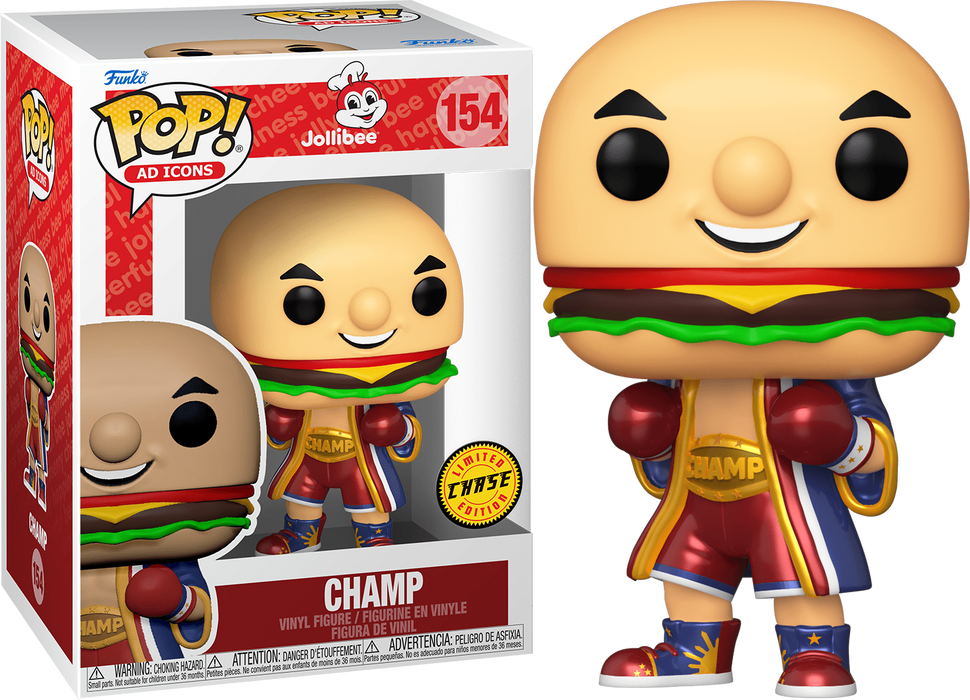 Funko POP! AD Icons: Jollibee - Champ (CHASE)(Damaged Box) #154