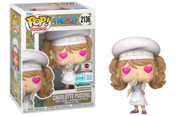 Funko POP! Animation: One Piece - Charlotte Pudding (Funko Sticker/Pre-Release Chalice)(Damaged Box) #2136