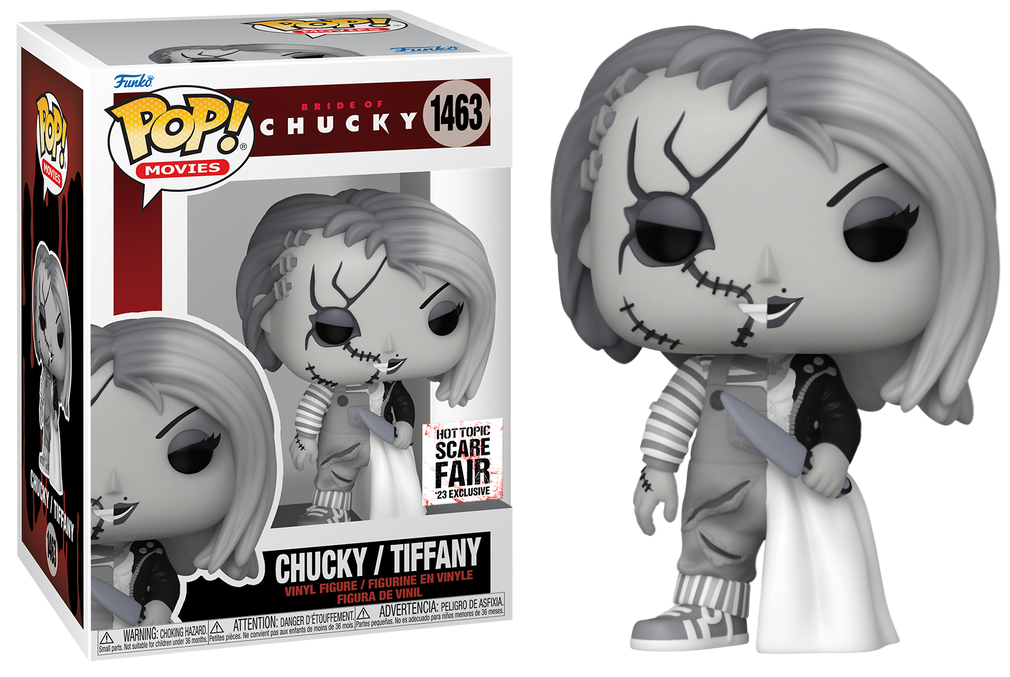 Funko POP! Movies: Bride of Chucky - Chucky/Tiffany (2023 HT Scare Fair)(Damaged Box) #1463