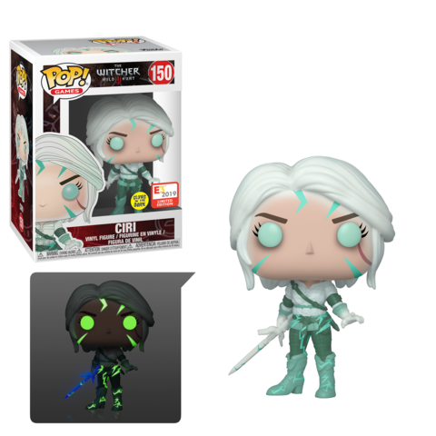 Funko POP! Games: The Witcher Wild Hunt - Ciri (GiTD)(E3 2019)(Damaged Box)#150