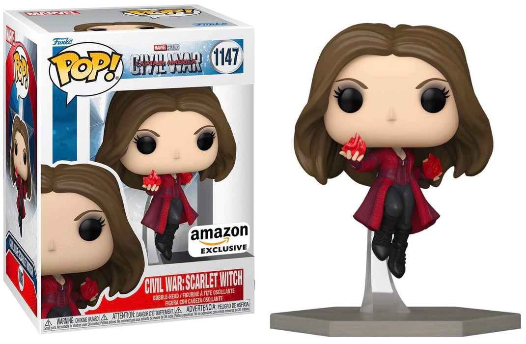 Funko POP! Marvel: Captain America Civil War -  Scarlet Witch (Amazon)(Damaged Box) #1147