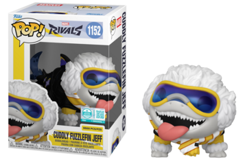 Funko POP! Marvel: Rivals - Cuddly Fuzzlefin Jeff (Funko Sticker/Gamestop)(9500 Pcs)(Damaged Box) #1152