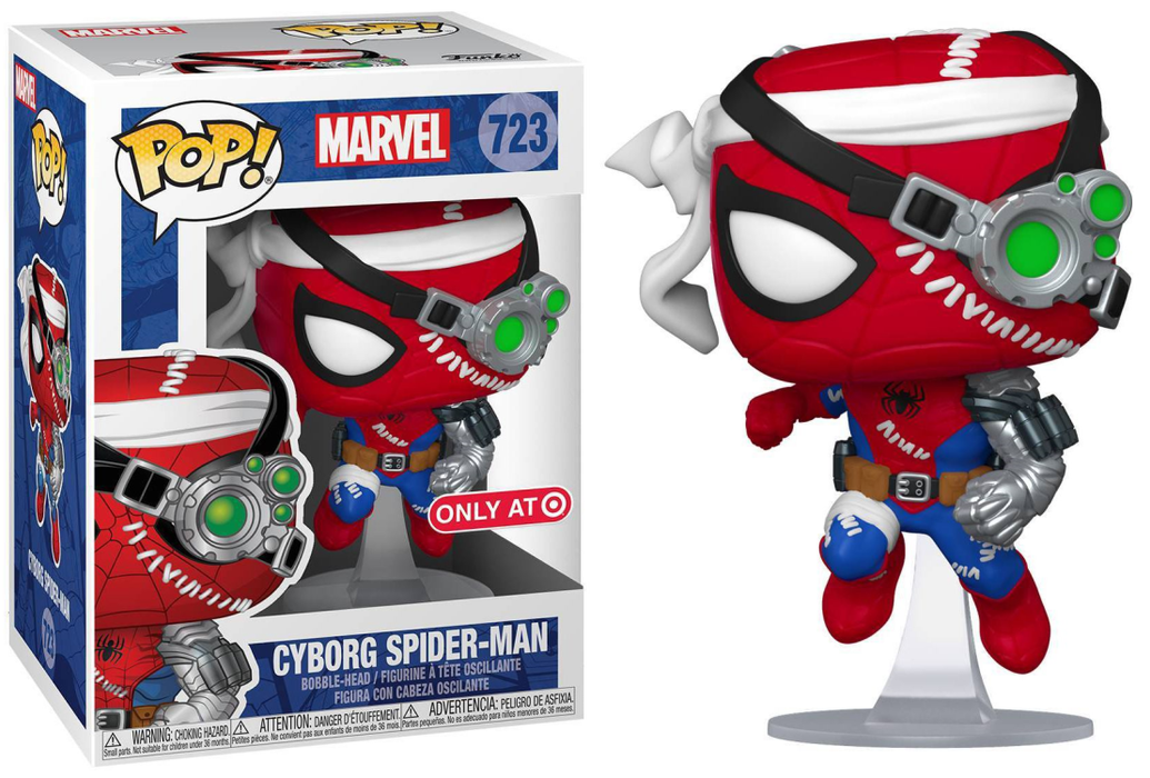 Funko POP! Marvel: Cyborg Spider-Man (Target)(Damaged Box) #723