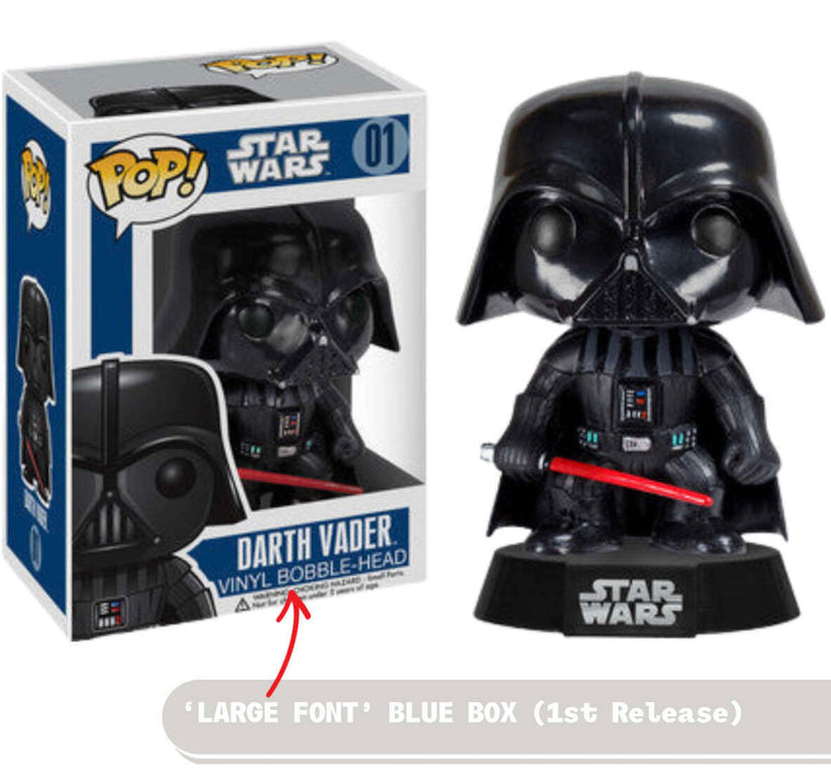 Funko POP! Star Wars: Darth Vader [Large Font/First Release] (Damaged Box) #01