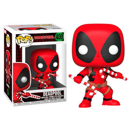 Funko POP! Marvel: Deadpool with Candy Canes (Damaged Box) #400