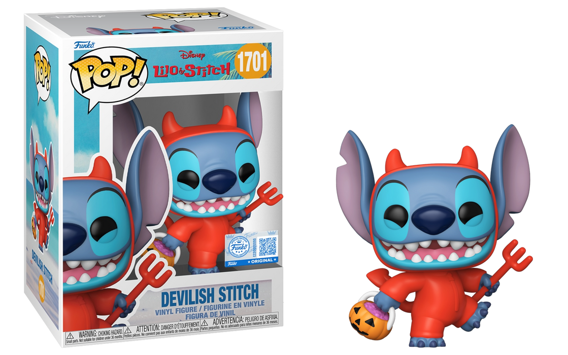 Funko POP! Disney: Lilo & Stitch - Devilish Stitch (Entertainment Earth/Funko Sticker) #1701