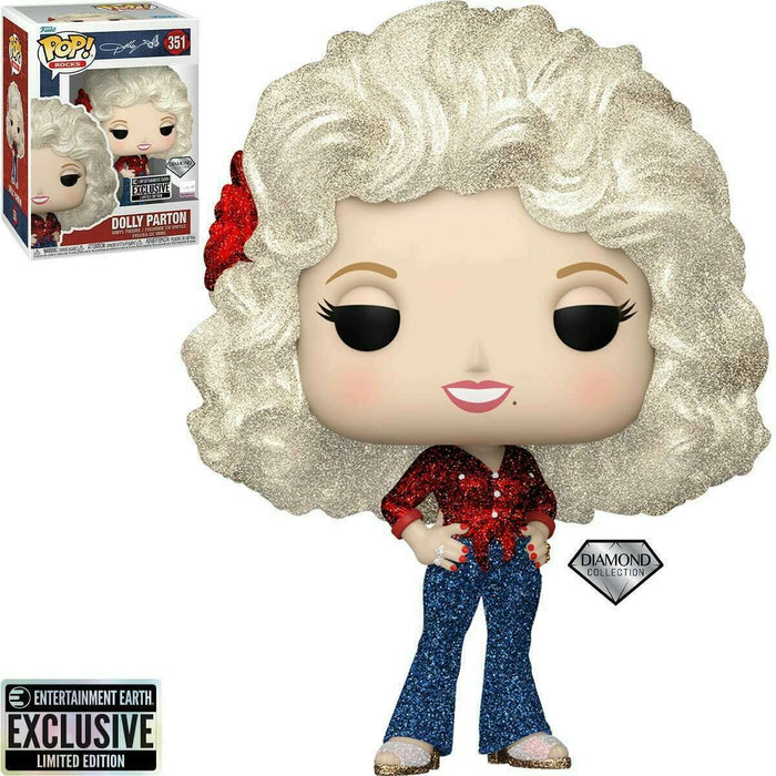Funko POP! Rocks: Dolly Parton ['77 Tour] (Diamond)(Entertainment Earth) #351