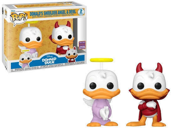 Funko POP! Disney: Donald Duck - Donalds Shoulder Angel & Devil (2022 Wondrous Convention) [2-Pack]