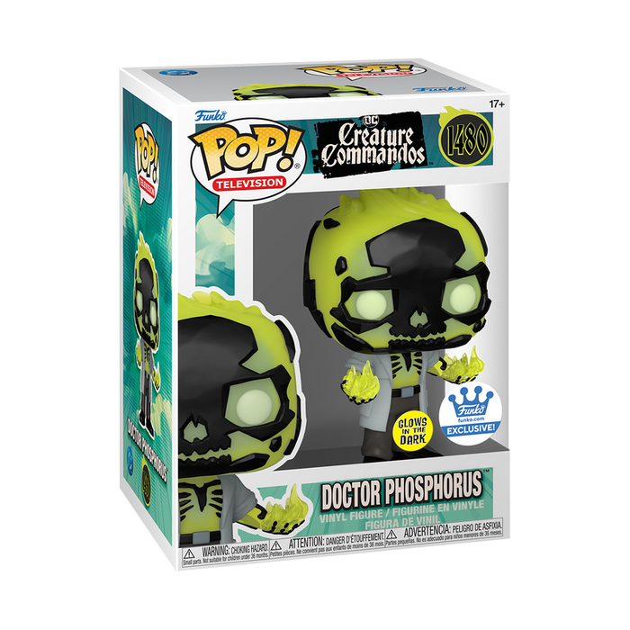 Funko POP! Television: Creature Commandos - Doctor Phosphorus (GiTD)(Funko)(Damaged Box) #1480