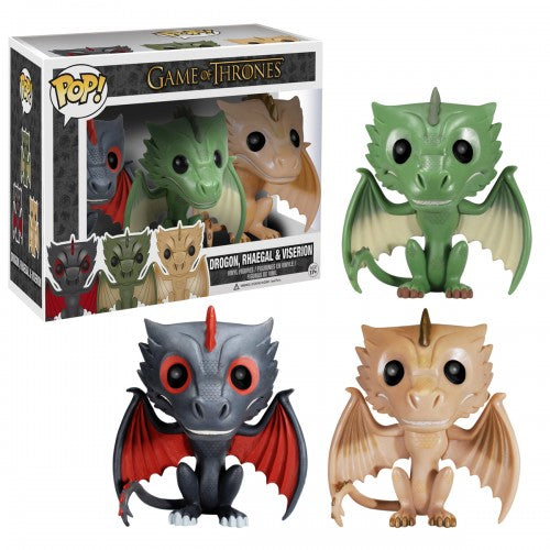 Funko POP! Game of Thrones: Drogon, Rhaegal & Viserion (Damaged Box) [3-Pack]