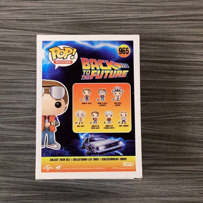 Funko POP! Movies: Back To The Future - Marty Checking Watch (2020 SDCC)(Damaged Box) #965