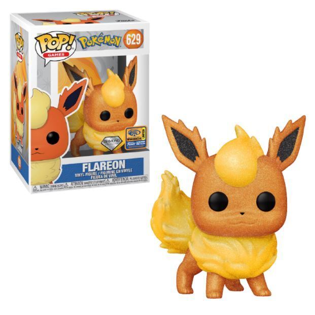 Funko POP! Games: Pokemon - Flareon (Diamond)(2021 Wondercon)(Damaged Box) #629
