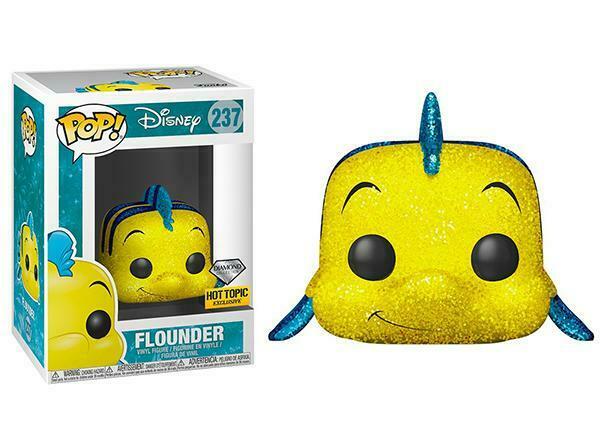 Funko POP! Disney: Flounder (Diamond Collection)(Hot Topic)(Damaged Box) #237