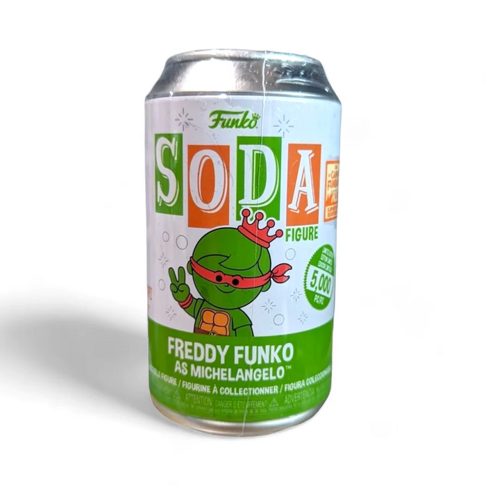 Funko POP! Soda Figure: Freddy Funko As Michelangelo (2023 Camp Fundays)(5,000 PCS)