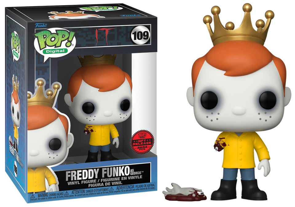Funko POP! Digital: IT - Freddy Funko As Georgie (NFT Release)(2694 PCS)(Damaged Box) [A] #109